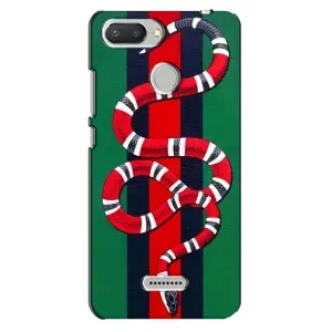 Чехлы ГУЧЧИ для Редми 6 (AlphaPrint) (Gucci змия)