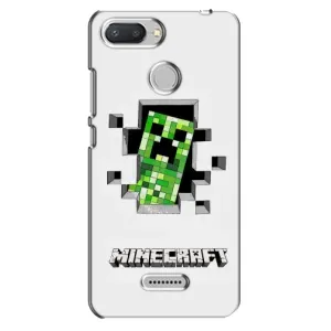 Чохол Майнкрафт на Xiaomi Redmi 6 (AlphaPrint) Minecraft (кріпер Майнкрафт)