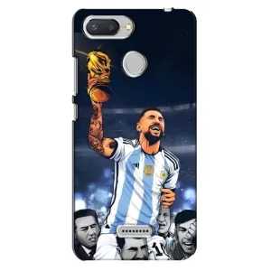 Чохли для Xiaomi Redmi 6 (Leo чемпіон) (AlphaPrint) (Мессі з кубком)