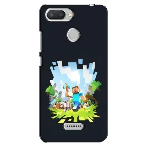 Чохол Майнкрафт на Xiaomi Redmi 6 (AlphaPrint) Minecraft (персонажі Minecraft)
