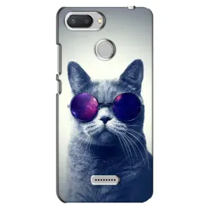 Чохол з принтом для Xiaomi Redmi 6 (AlphaPrint) Модні коти (Стильний кіт)