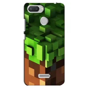 Чохол Майнкрафт на Xiaomi Redmi 6 (AlphaPrint) Minecraft (текстура Майнкрафт)