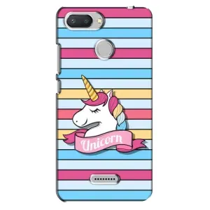 Чехол для Редми 6 - (Единорожки - Новинки) (AlphaPrint) (Unicorn)