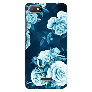 Чехлы (ART) Цветы на Xiaomi Redmi 6A (VPrint) (Голубые Бутоны)