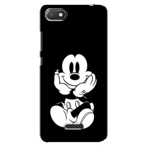 Эксклюзивный чехол для Xiaomi Redmi 6A (AlphaPrint - Мультяшные) (Микки на черном)