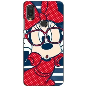Эксклюзивный чехол для Xiaomi Redmi 7 (AlphaPrint - Мультяшные) (Маус в очках)