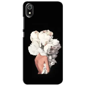 Чехлы (ART) Цветы на Xiaomi Redmi 7A (VPrint) (Белые цветы)