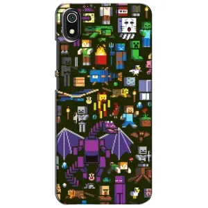Чохол Майнкрафт на Xiaomi Redmi 7A (AlphaPrint) Minecraft (Колаж Майнкрафт)