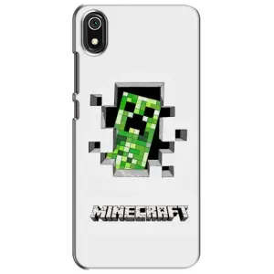 Чохол Майнкрафт на Xiaomi Redmi 7A (AlphaPrint) Minecraft (кріпер Майнкрафт)