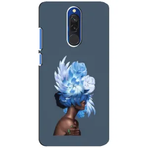 Чехлы (ART) Цветы на Xiaomi Redmi 8 (VPrint) (Цветы на голове)