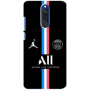 Чохли PSG для Xiaomi Redmi 8 (AlphaPrint) (футболка ПСЖ)