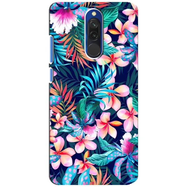 Чохол з принтом «Мальовничі квіти» для Xiaomi Redmi 8