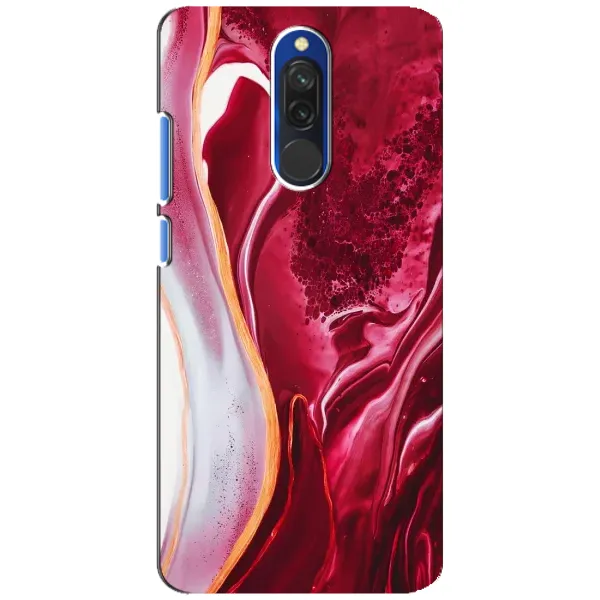Чохол з принтом «Мрамор червоний» для Xiaomi Redmi 8