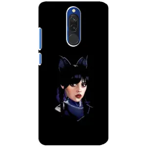Чохли Венсдей на Xiaomi Redmi 8 Уенсдей (AlphaPrint) (серйозна Венздей)