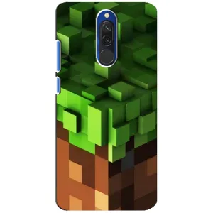 Чохол Майнкрафт на Xiaomi Redmi 8 (AlphaPrint) Minecraft (текстура Майнкрафт)