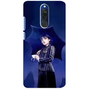 Чохли Венсдей на Xiaomi Redmi 8 Уенсдей (AlphaPrint) (Венздей з парасолькою)