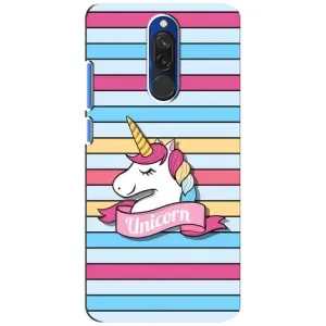 Чехол для Редми 8 - (Единорожки - Новинки) (AlphaPrint) (Unicorn)