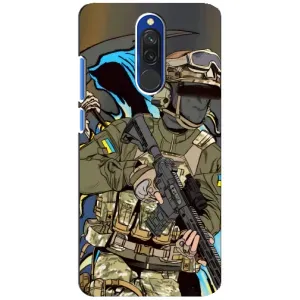 Чехлы с картинкой ЗСУ для Xiaomi Redmi 8 (AlphaPrint) (Воїн ЗСУ)