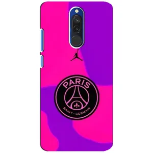 Чохли PSG для Xiaomi Redmi 8 (AlphaPrint) (яскравий ПСЖ)