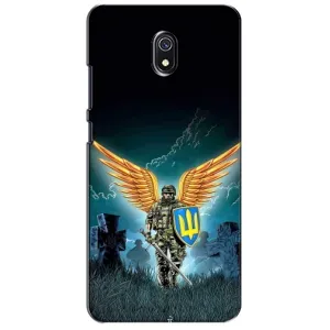 Чехлы с картинкой ЗСУ для Xiaomi Redmi 8A (AlphaPrint) (Солдат ЗСУ)