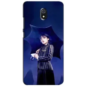 Чохли Венсдей на Xiaomi Redmi 8A Уенсдей (AlphaPrint) (Венздей з парасолькою)