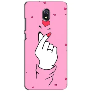 Чохол з принтом для Xiaomi Redmi 8A (AlphaPrint - Знак сердечка)