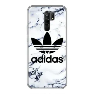 Чехлы Адидас для Xiaomi Redmi 9 (AlphaPrint) (Адидас на мраморе)