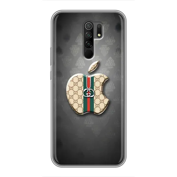 Чохол з принтом «Apple gucci» для Xiaomi Redmi 9
