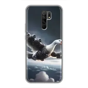 Чохол з мемом Тралалело тралала на Xiaomi Redmi 9 (Бомбардіні гусіні)