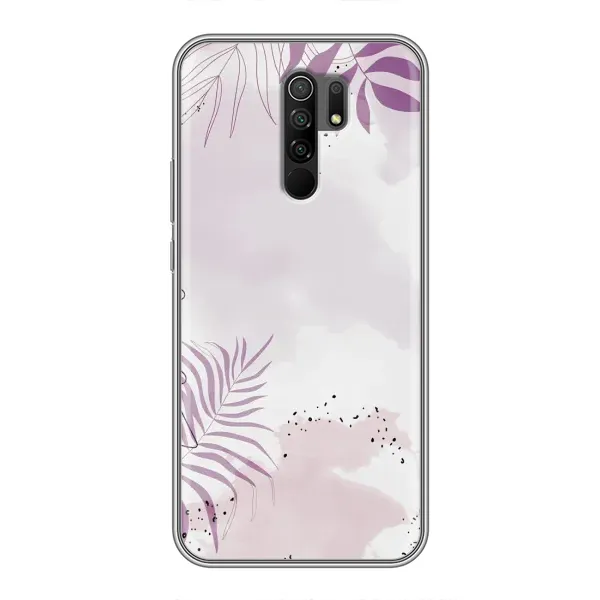 Чохол з принтом «Фіолетове листя» для Xiaomi Redmi 9