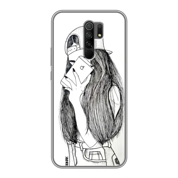 Чохол з принтом «Фото дівчини» для Xiaomi Redmi 9
