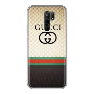 Чехлы ГУЧЧИ для Редми 9 (AlphaPrint) (GUCCI стиль)