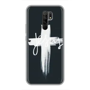 Чехол для Xiaomi Redmi 9 (AlphaPrint) - (Христианские) (Иисус)
