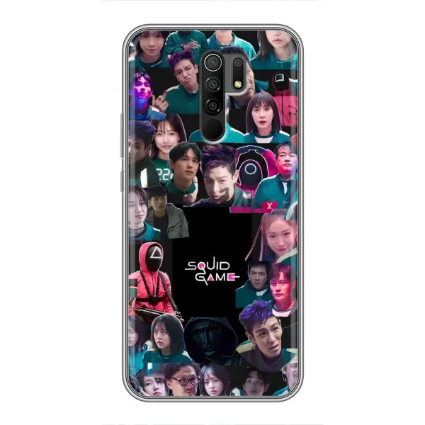 Чохол з принтом «Колаж Гра кальмара» для Xiaomi Redmi 9