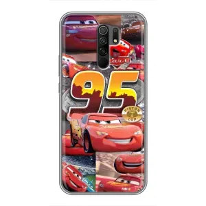 Силіконовий чохол Маквін для Xiaomi Redmi 9 (Колаж Блискавка Маквін)