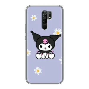 Чехол с кроликом Куроми на Xiaomi Redmi 9 (Куроми в цветах)