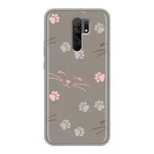Чохол з принтом «Лапи і вуса» для Xiaomi Redmi 9