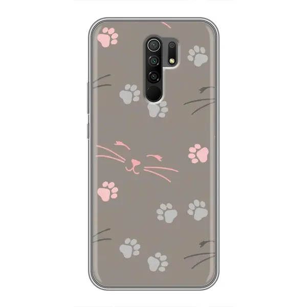 Чохол з принтом «Лапи і вуса» для Xiaomi Redmi 9