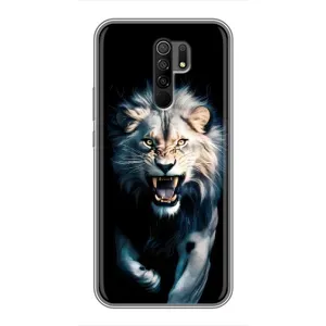 Чохол з картинкою 'Хижаки' для Xiaomi Redmi 9 (Лев у темряві)