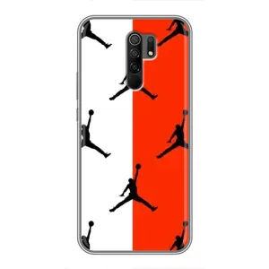 Чехлы для Xiaomi Redmi 9 - с картинкой JORDAN (AlphaPrint) (Лого Джордан)