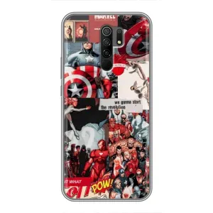 Чохол з принтом «Марвел Комикс» для Xiaomi Redmi 9