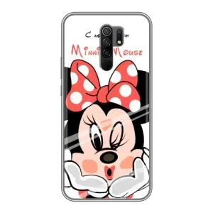Эксклюзивный чехол для Xiaomi Redmi 9 (AlphaPrint - Мультяшные) (Маус Минни)