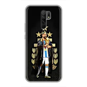 Чохли для Xiaomi Redmi 9 (Leo чемпіон) (AlphaPrint) (Мессі Король)