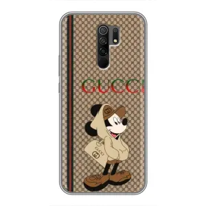 Чехлы ГУЧЧИ для Редми 9 (AlphaPrint) (Mickey GUCCI)