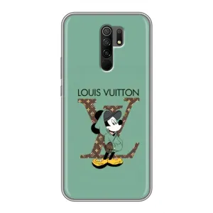 Чохли Луі Вітон для Xiaomi Redmi 9 (AlphaPrint - LOUIS VUITTON) (Міккі Маус LV)