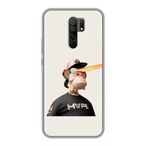 Чехлы с Обезьянами NFT для Xiaomi Redmi 9 (AlphaPrint) (обезьяна NFT в очках)