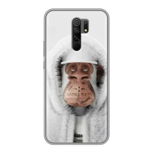 Чехлы с Обезьянами NFT для Xiaomi Redmi 9 (AlphaPrint) (обезьяна NFT в тату)