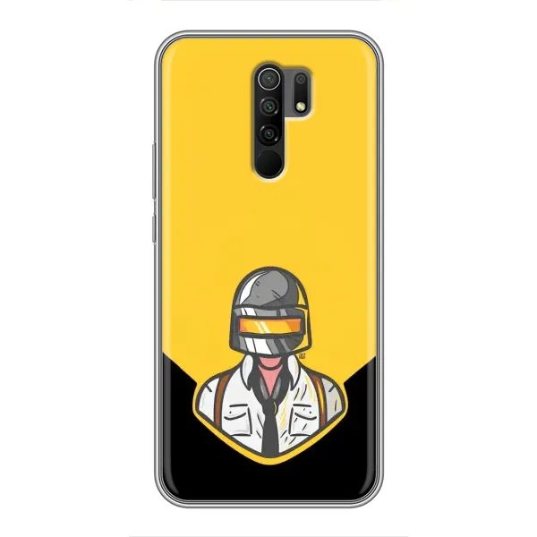 Чохол з принтом «Пабг в шоломі» для Xiaomi Redmi 9