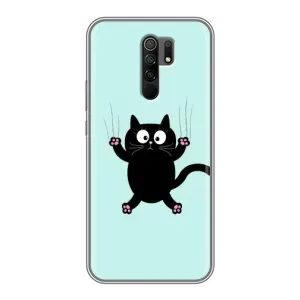Чохол з принтом «Падаючий кіт» для Xiaomi Redmi 9
