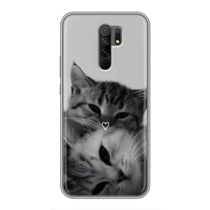 Чохол з принтом «Пара котів» для Xiaomi Redmi 9